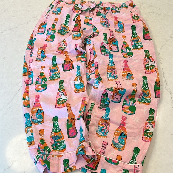 PRINTFRESH Pop the Bubbly Organic cotton Sleep Pants Size Medium - Picture 3 of 9